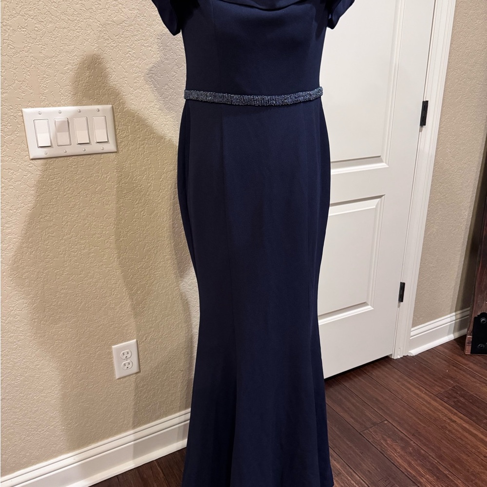 Sophisticated Navy Blue Maxi Dress